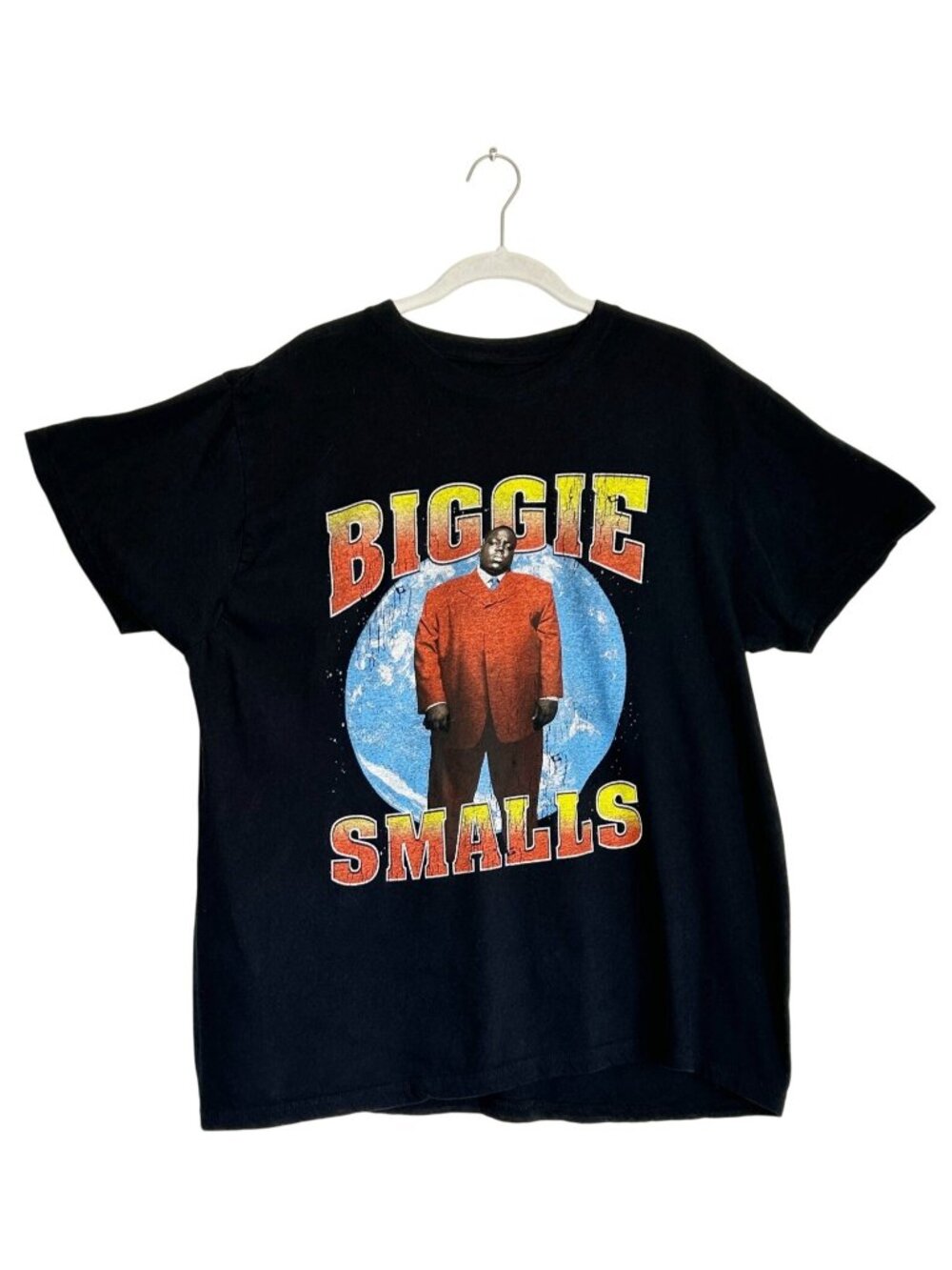 Notorious B.I.G. Biggie Smalls Crewneck Graphic Print T-Shirt - Sz XL